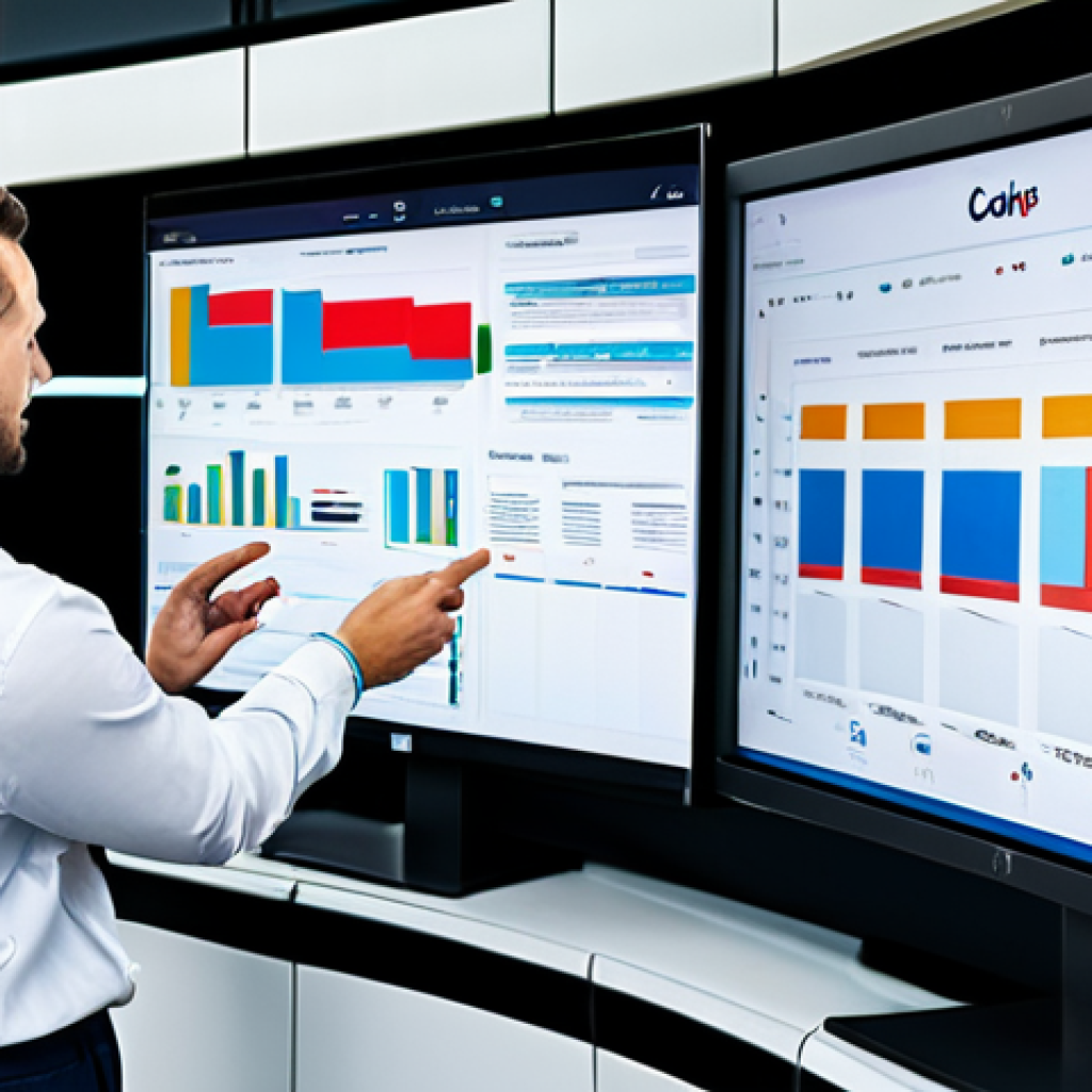 A split image depicting two contrasting business approaches. On the left, a traditional, product-focused scene: business professionals in professional attire overseeing a production line and mass marketing billboards. The atmosphere is formal and impersonal. On the right, a customer-centric scene: diverse professionals in modest business dress collaboratively analyzing glowing data dashboards, engaging in warm, two-way conversations with customers via screens, and showcasing personalized digital interfaces. The environment is modern, collaborative, and human-oriented. Professional photography, high quality, perfect anatomy, correct proportions, natural pose, well-formed hands, proper finger count, natural body proportions, safe for work, appropriate content, fully clothed, professional.