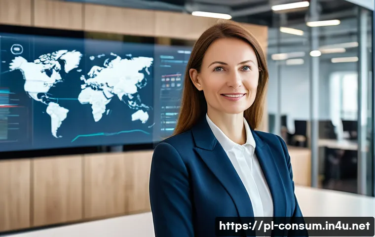 소비자중심 경영과 디지털 혁신의 연계 전략 사례와 분석 - **Prompt:** A dynamic, modern Polish businesswoman in her late 30s, dressed in smart business attire...