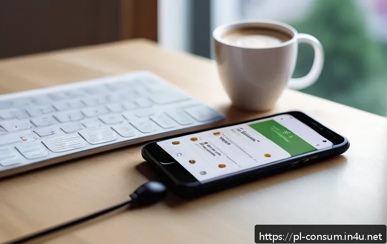 소비자 보호와 관련된 혁신적 접근 방법 - A modern Polish consumer using a sleek smartphone app to file a product complaint online, sitting co...