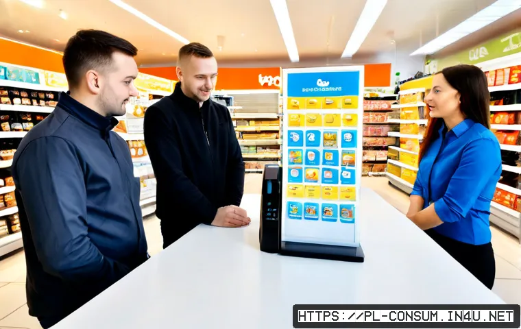 Home 17 소비자중심 경영으로 변화한 조직 사례 - Photorealistic modern Polish retail service team in a bright Warsaw-style store, diverse adult emplo...